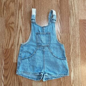 Zara denim overall romper